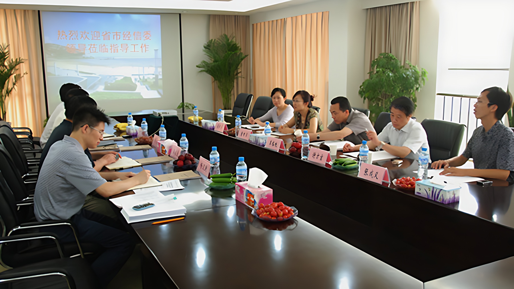 省經(jīng)信委領(lǐng)導(dǎo)、專家對公司企業(yè)技術(shù)中心進行現(xiàn)場考察